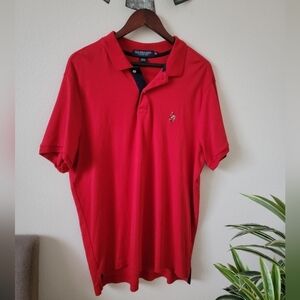 U.S Polo Men's Red Lexury Feel Shirt size XL...